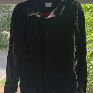 Calvin Klein Suede Button Down